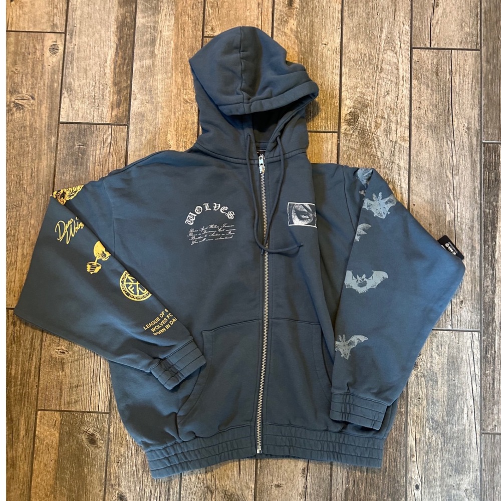 Darc Sport Batman Wolves Forever Zip Up Hoodie Limited Edition 38/1000 Mens M